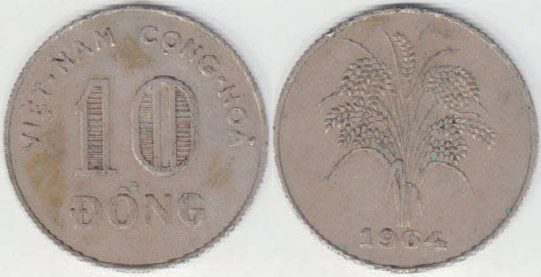 1964 Vietnam 10 Dong A005052